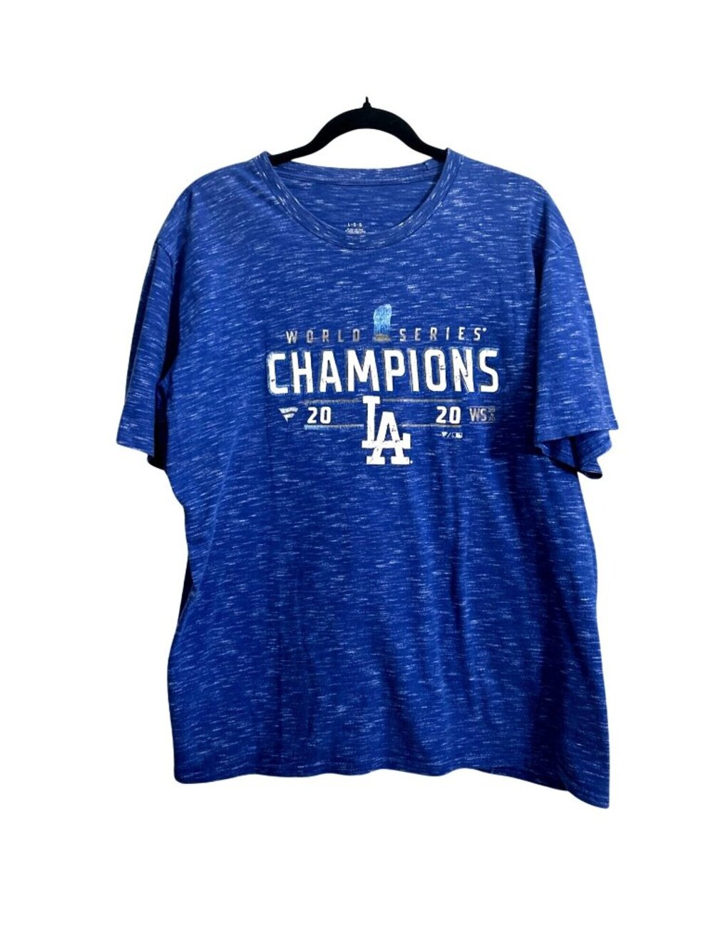 Los Angeles Dodgers 2020 World Series Champions T-Shirt Blue L